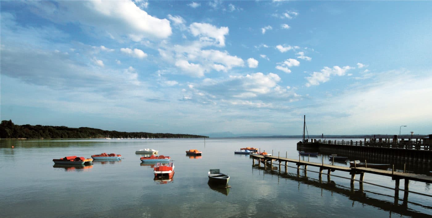 Tretbootfahren auf dem Ammersee - FISCHER am Ammersee